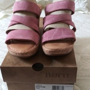 Born Leather Sandals Size 7M